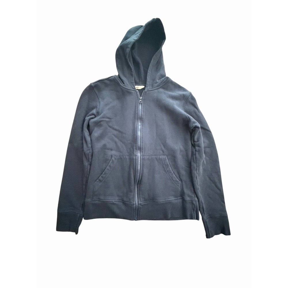 Pact Full Zip Sweater Hoodie Womens Small 100% Organic Cotton Blue #KL10-3